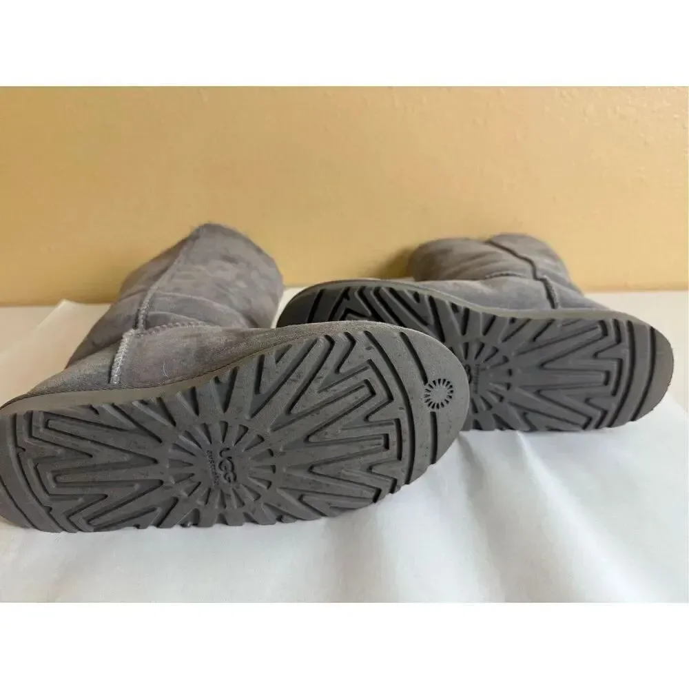 UGG Bailey Button Triplet II Boot Color: Grey Size 6